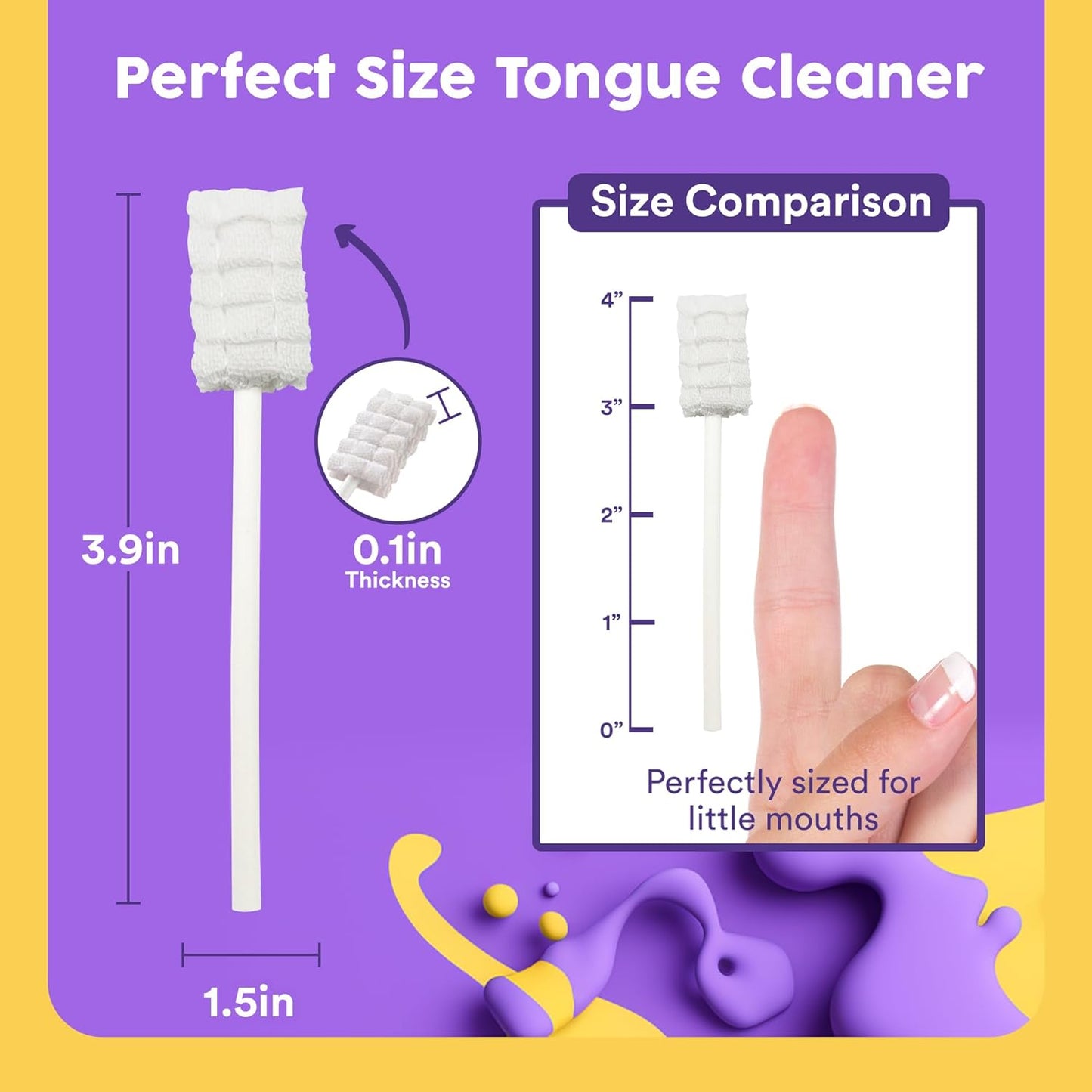 Trueocity Baby Tongue Cleaner Newborn – Soft Oral Cleaner for Infants, Gum & Mouth Cleaning for 0-3 Month Babies, Easy to Use and Safe for Daily Hygiene – Best Value Pack of 55 Units