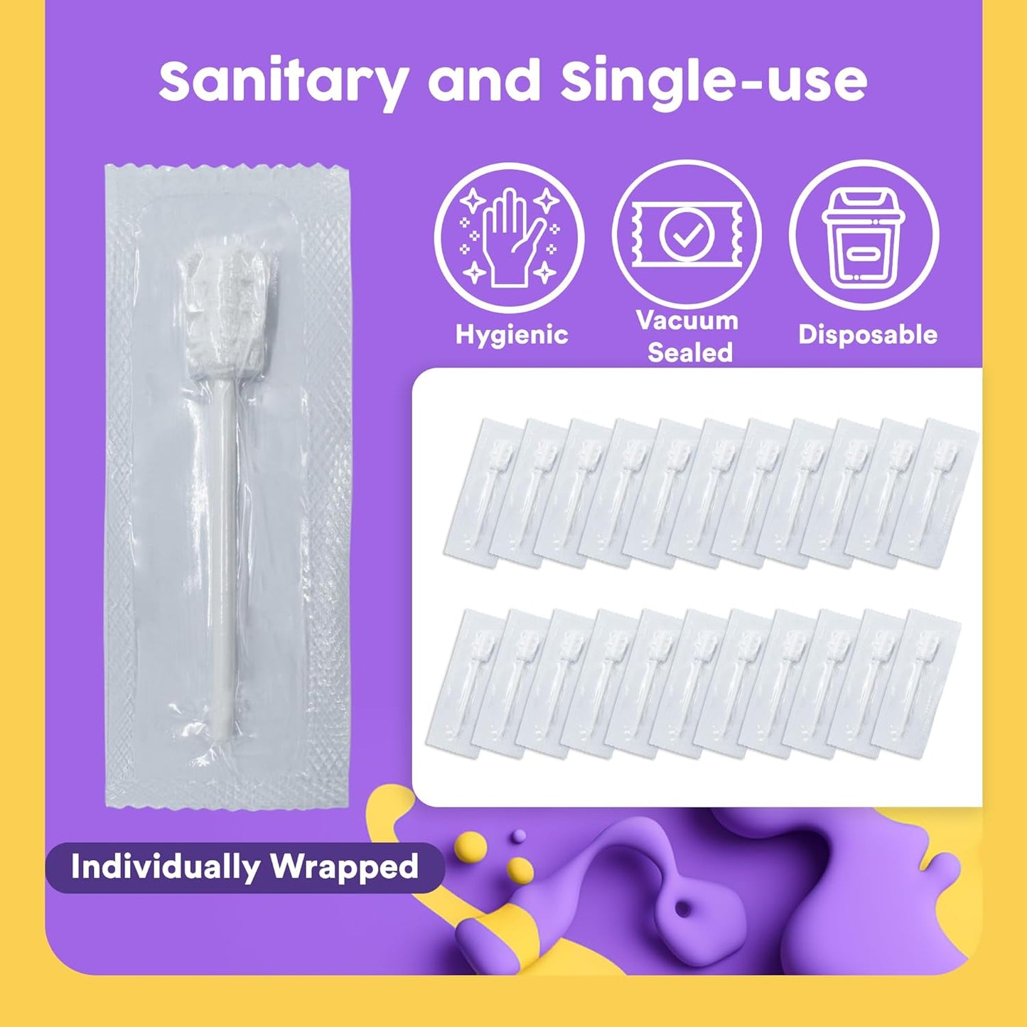 Trueocity Baby Tongue Cleaner Newborn – Soft Oral Cleaner for Infants, Gum & Mouth Cleaning for 0-3 Month Babies, Easy to Use and Safe for Daily Hygiene – Best Value Pack of 55 Units