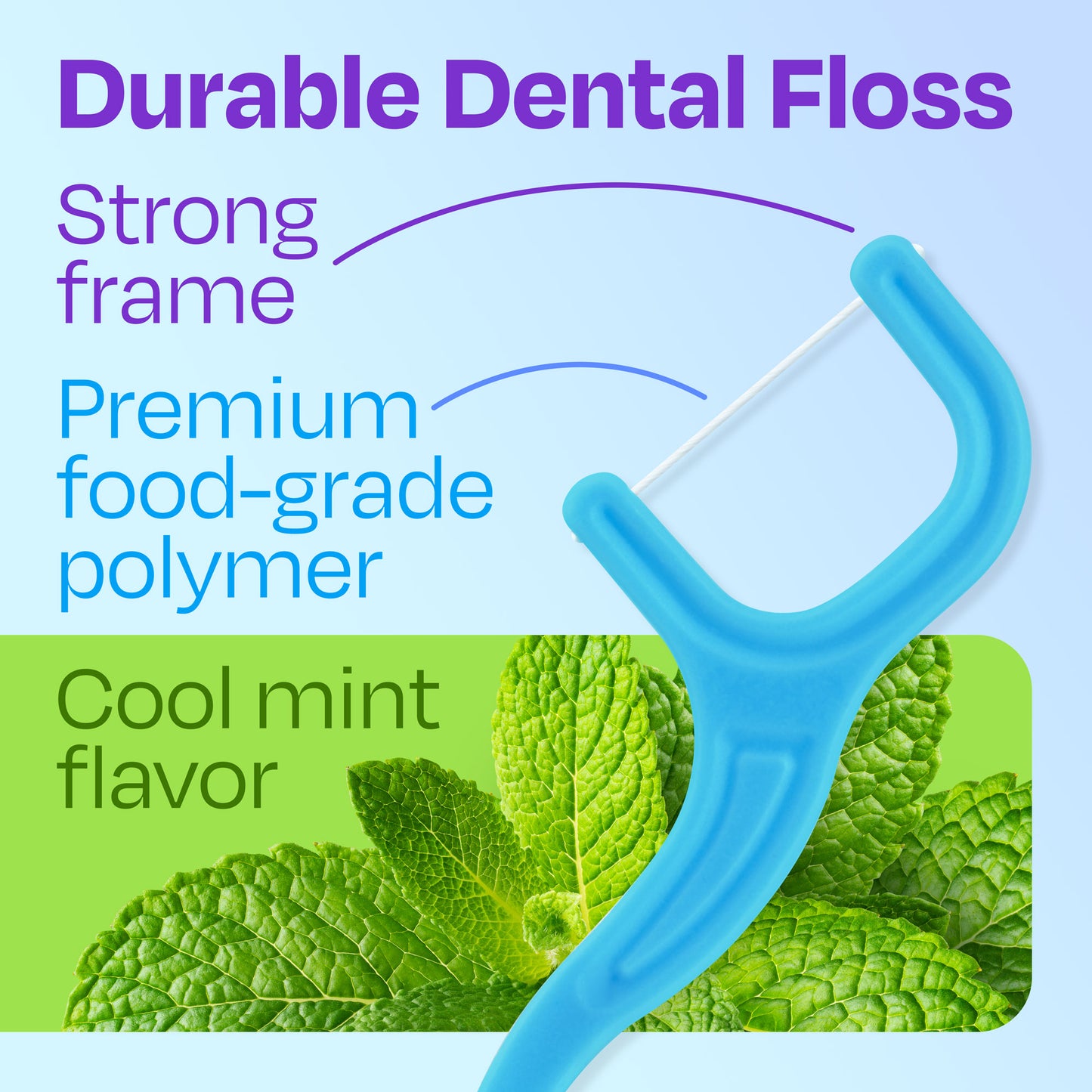 Trueocity Dental Flossers Brush Picks 4 Pack w/ Travel Case (200 Total Count), Dental Floss Glides Easy Between Teeth, Flosser Helps Prevent Tooth Decay & Gum Disease, Easy Grip Handle, Mint Flavored