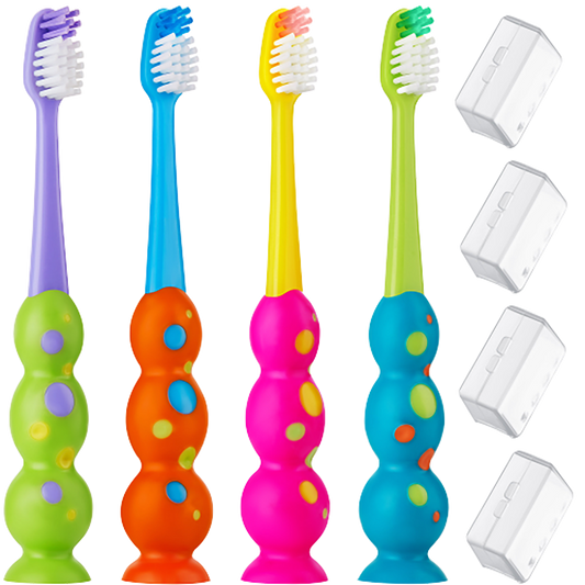 Kids Toothbrushes with Suction Cup