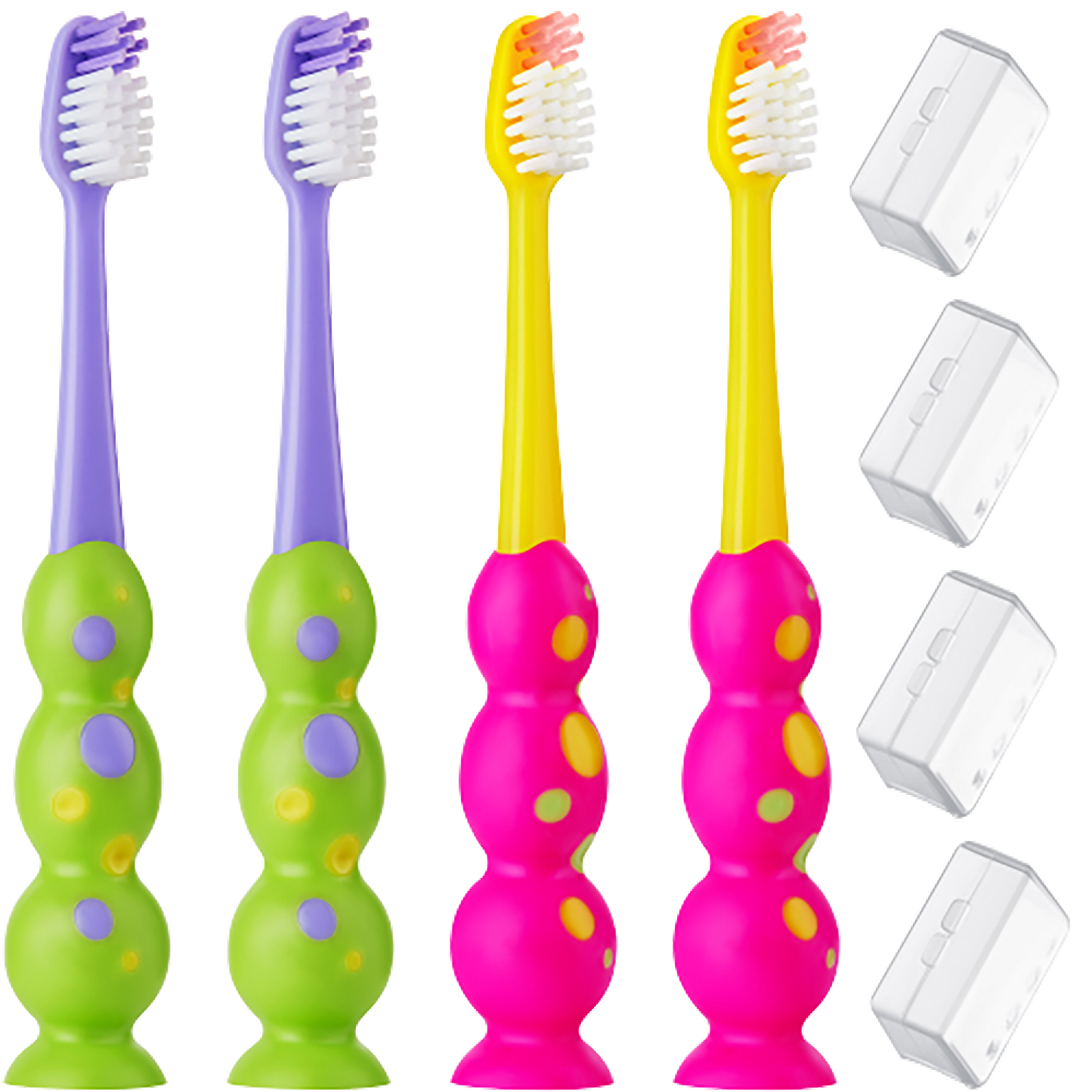 Kids Toothbrushes with Suction Cup